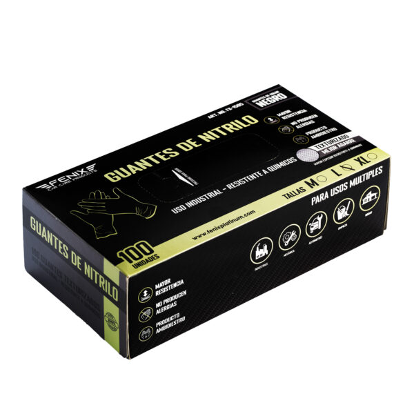 GUANTES DE NITRILO NEGROS HEAVY DUTY