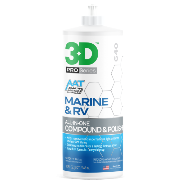 640 MARINE & RV All-IN-ONE COMPOUND & POLISH 32 OZ